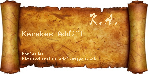Kerekes Adél névjegykártya